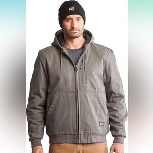 NWT Timberland PRO Men's Gritman Lined Canvas Hooded Jacket Size XXL